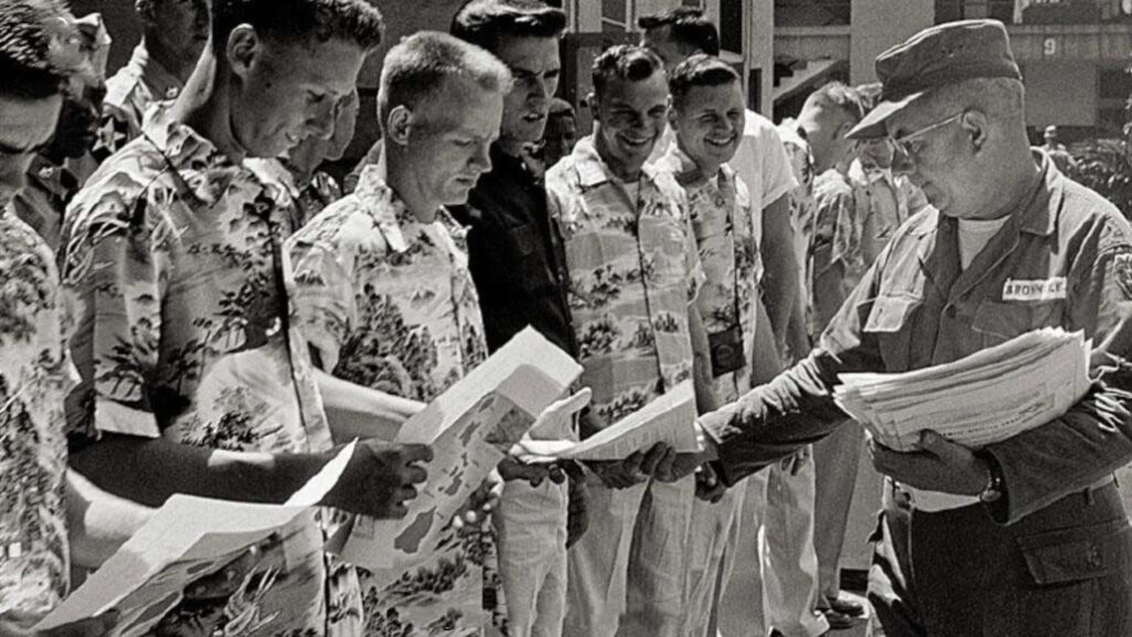 Military men in Hawaii