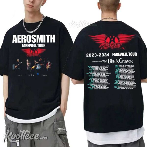 Aerosmith Peace Out Farewell Tour Band T Shirt (2) Tee