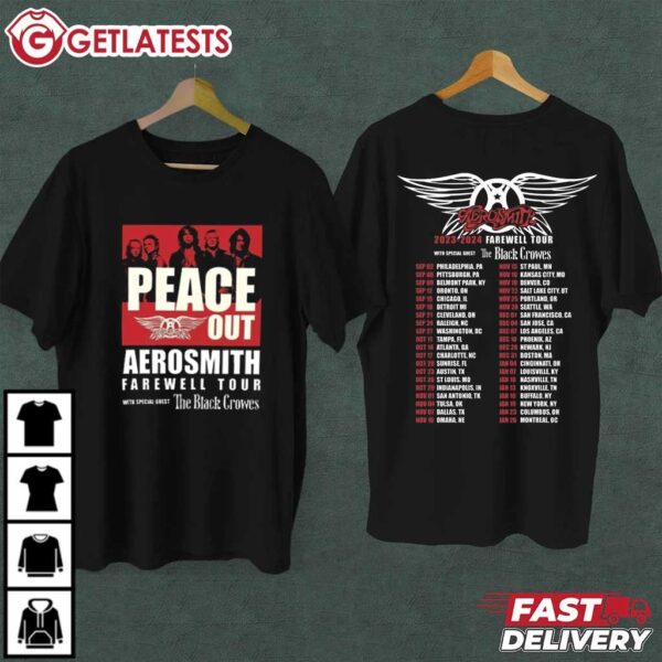 Aerosmith the Farewell Tour with The Black Crowes T Shirt (1) Tshirt