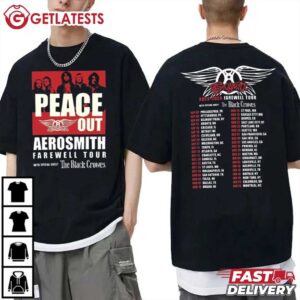 Aerosmith the Farewell Tour with The Black Crowes T Shirt (2) t shirt