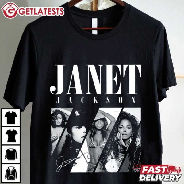 Janet Jackson Signature 90s Vintage T Shirt (1) Tshirt