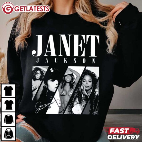 Janet Jackson Signature 90s Vintage T Shirt (4) t shirt