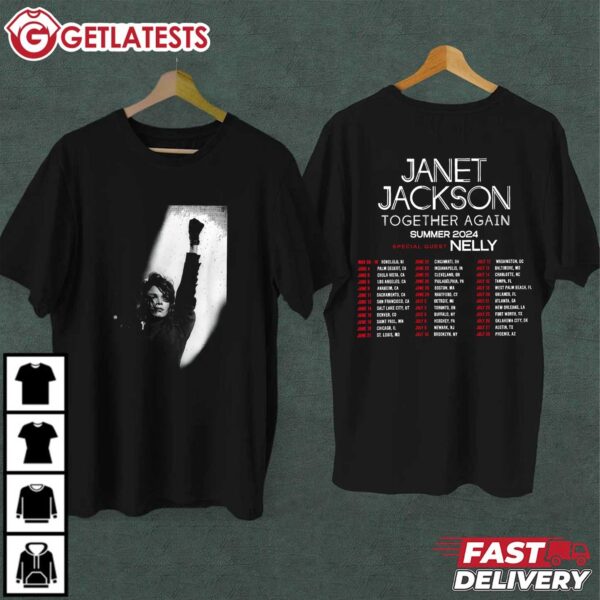 Janet Jackson Together Again Summer Tour 2024 T Shirt (2) t shirt
