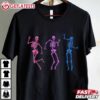 Subtle Bi Pride Dancing Skeleton LGBTQ+ T Shirt (1) t shirt