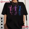 Subtle Bi Pride Dancing Skeleton LGBTQ+ T Shirt (2) Tee