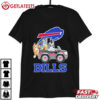 Bluey On Car Buffalo Bills Football T Shirt (1)