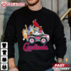 Bluey On Car St Louis Cardinals Baseball T Shirt (4)