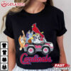 Bluey On Car St Louis Cardinals Baseball T Shirt (3)