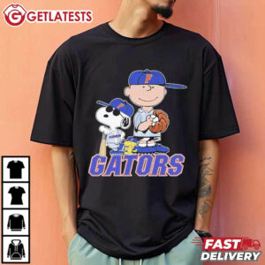 Snoopy Charlie Brown Peanuts Florida Gators Baseball T Shirt (2)