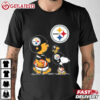 Peanuts Charlie Brown And Snoopy Pittsburgh Steelers T Shirt (1)