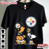 Peanuts Charlie Brown And Snoopy Pittsburgh Steelers T Shirt (2)
