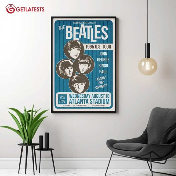The Beatles Concert 1965 US Tour Poster (2)