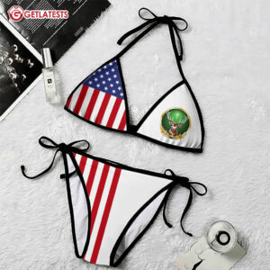 Jagermeister USA Flag 4th Of July Bikini Set (3)