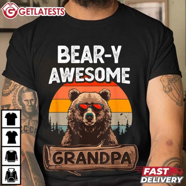 Bear y Awesome Grandpa Funny Gift for Grandfather T Shirt (3)