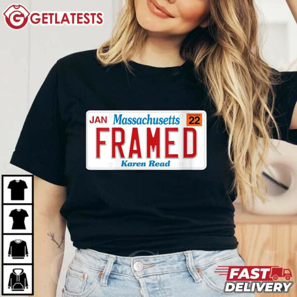 Karen Read Massachusetts Framed T Shirt
