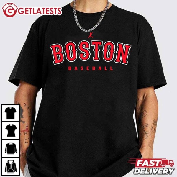 Boston City Baseball Retro Boston Red Sox T Shirt (3)