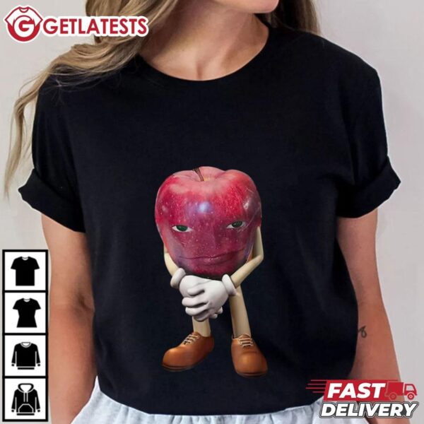 Funny Apple Face Meme Wapple T Shirt (2)