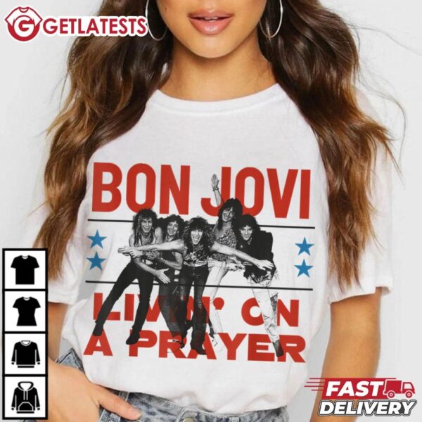 Bon Jovi Livin' On A Prayer T Shirt (1)