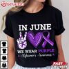 In June We Wear Purple Alzheimer's Awareness Purple Ribbon T Shirt (2)