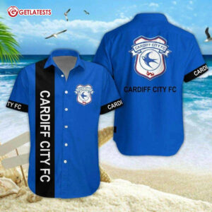 Cardiff City FC Hawaiian Shirt And Shorts (2)