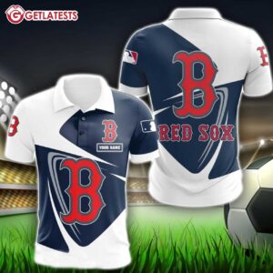 Boston Red Sox Big Logo Personalized Polo Shirt