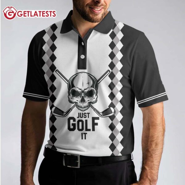 Just Golf It Skull Polo Shirt (1)