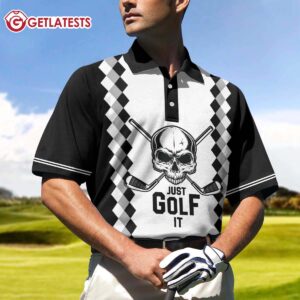 Just Golf It Skull Polo Shirt (2)