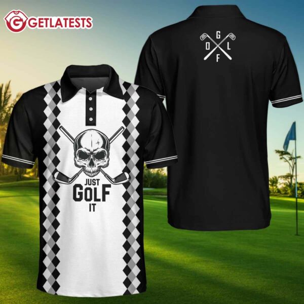 Just Golf It Skull Polo Shirt (3)