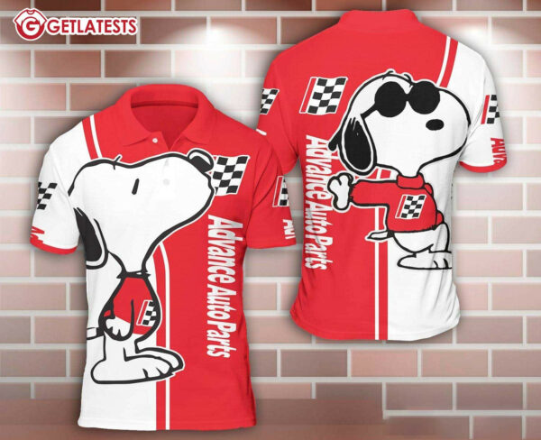 Advance Auto Parts Snoopy Kiss Polo Shirt