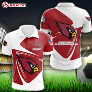 Arizona Cardinals Logo Custom Name Polo Shirt