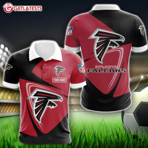 Atlanta Falcons Custom Name Polo Shirt