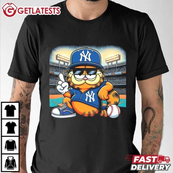 New York Yankees Garfield T Shirt (2)