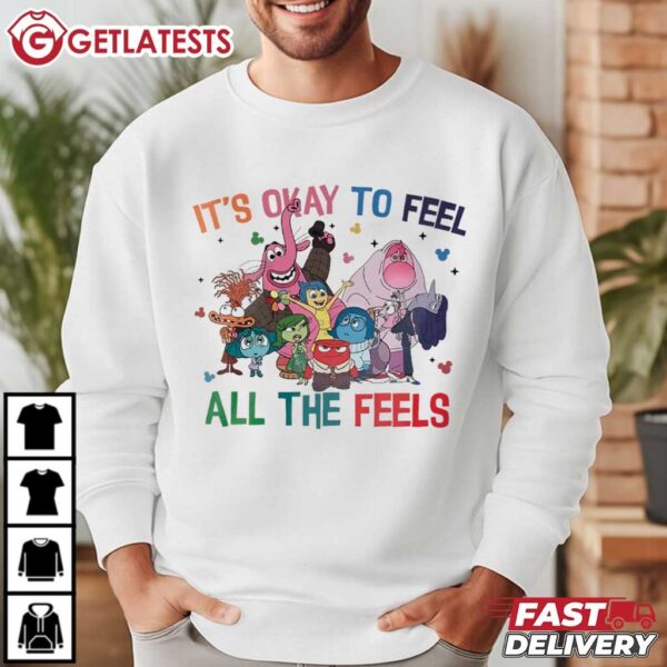 It's ok to Feel All The Feels Inside Out 2 T Shirt (4)