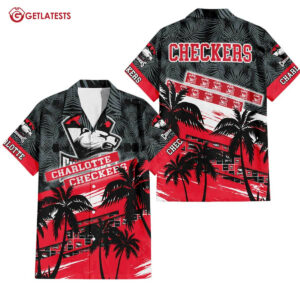 Charlotte Checkers AHL Summer Hawaiian Shirt