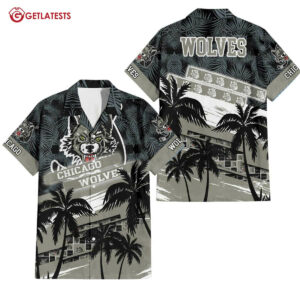 Chicago Wolves AHL Summer Hawaiian Shirt