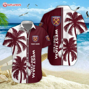 West Ham United Custom Name Summer Hawaiian Shirt