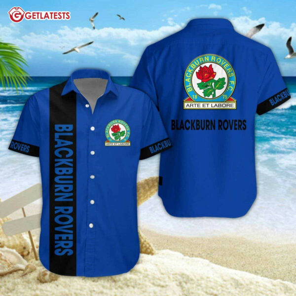 Blackburn Rovers Blue Hawaiian Shirt And Shorts (2)