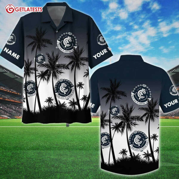 Carlton Blues AFL Custom Name Hawaiian Shirt And Shorts (1)