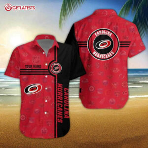 Carolina Hurricanes NHL Custom Name Hawaiian Shirt