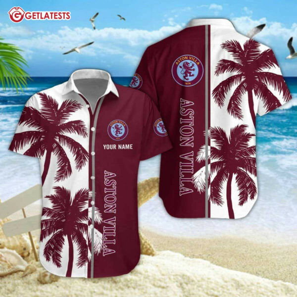 Aston Villa Custom Name Summer Hawaiian Shirt