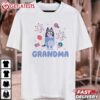 Grandma 4th of July Bluey Grannies T Shirt (1)