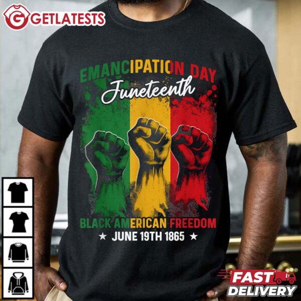 Juneteenth African Black American Freedom Day T Shirt (2)