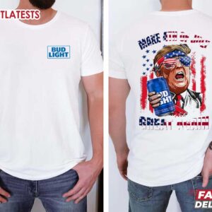 Trump Bud Light Make 4th of July Great Again T Shirt (2)