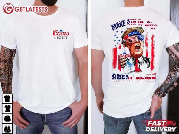 Trump Coors Light Make 4th of July Great Again T Shirt (2)
