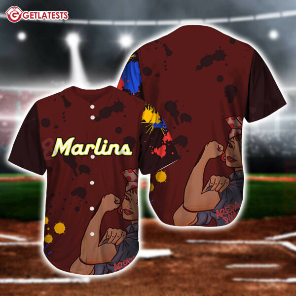 Marlins Venezuelan Heritage Celebration Baseball Jersey (3)