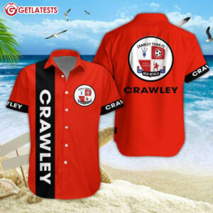 Crawley Town 2024 Summer Hawaiian Shirt And Shorts (2)