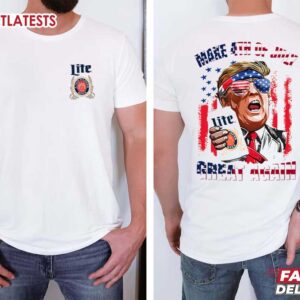 Trump Miller Lite Make 4th of July Great Again T Shirt (1)