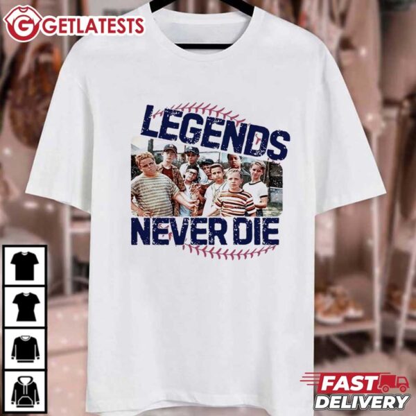 1990s Sandlot Legends Never Die Baseball T Shirt (1)