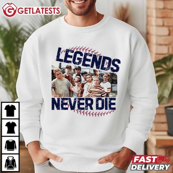 1990s Sandlot Legends Never Die Baseball T Shirt (4)