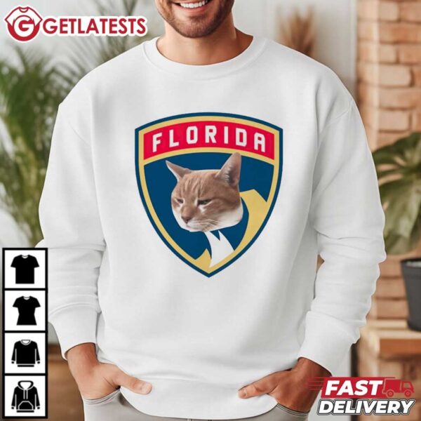 Florida Panthers Cat Meme T Shirt (1)